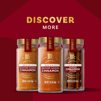 McCormick Gourmet Organic Ground Saigon Cinnamon, 1.25 oz Bottle