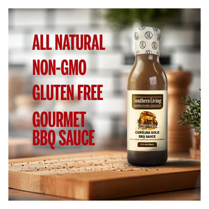 Southern Living Carolina Gold BBQ Sauce, 12 fl oz – Small Batch Zesty BBQ Sauce for Quick Grilling and Dipping