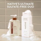 Native Body Wash, Sandalwood & Shea Butter, Sulfate Free, for Women & Men, 18 fl oz