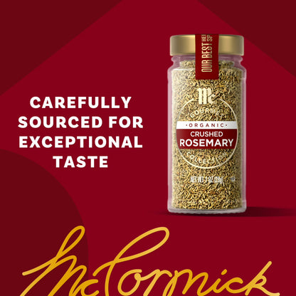 McCormick Gourmet Organic Crushed Rosemary, 1.0 oz Bottle