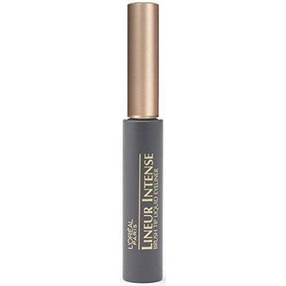 L'Oreal Paris Makeup Lineur Intense Brush Tip Liquid Eyeliner,Black,0.24 fl oz.,(Pack of 2)