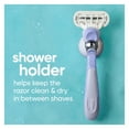 Venus Manual Razor, Deluxe Smooth Swirl for Women, 5 Blades, Handle + 2 Refills, Purple