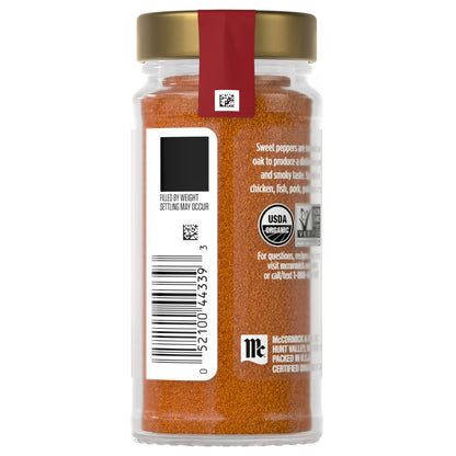 McCormick Gourmet Organic Smoked Paprika, 1.62 oz Bottle
