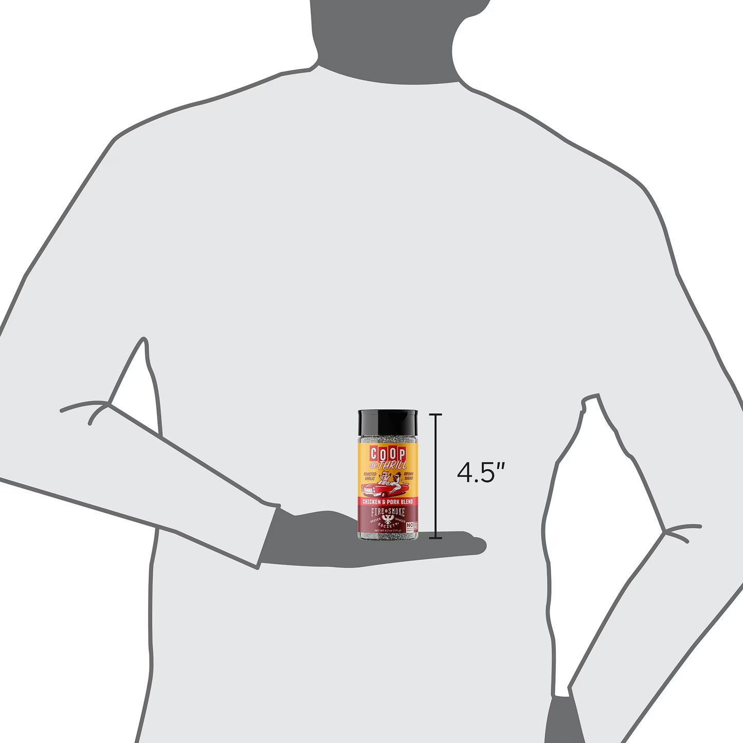 Fire & Smoke Society Coop De Thrill BBQ Poultry Seasoning Blend, 6.2 Ounce Mixed Spices & Seasonings