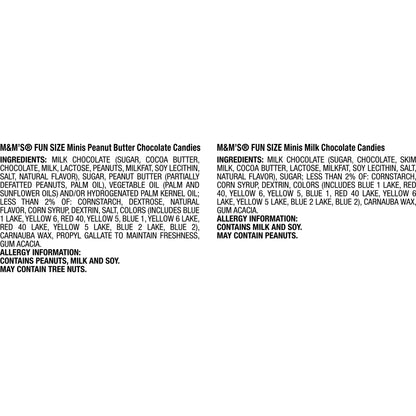 M&M's Mixed Minis Candy Fun Size Variety pack, Party Size
