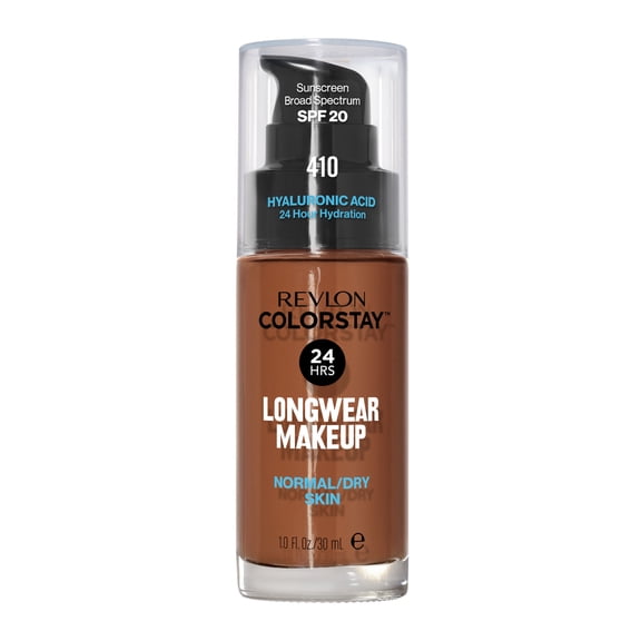 Revlon ColorStay Liquid Foundation Makeup, Normal/Dry Skin, SPF 20, 410 Cappuccino, 1 fl oz