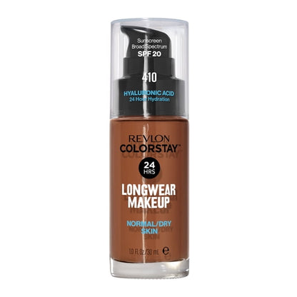 Revlon ColorStay Liquid Foundation Makeup, Normal/Dry Skin, SPF 20, 410 Cappuccino, 1 fl oz