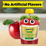 Mott's No Sugar Added Applesauce, 3.2 oz clear pouches, 20 pack