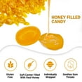 Honey Filled Hard Candy - Individually Wrapped Honey Hard Candy - 2 Pound Bulk Bag - Soft Honey Center Honey Candy