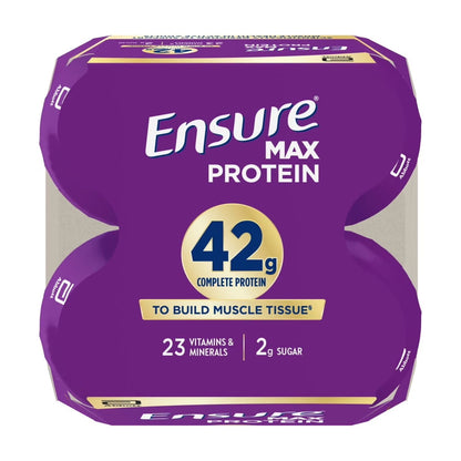 Ensure Max Protein Shake, 42g High Protein, Milk Chocolate, 14 fl oz, 4 Pack
