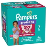 Pampers Cruisers 360 Baby Diapers Size 7, 44 Count (Select for More Options)