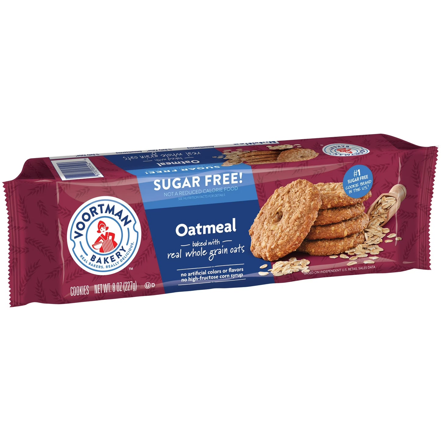 VOORTMAN Baked Zero Sugar Oatmeal Cookies 8 oz