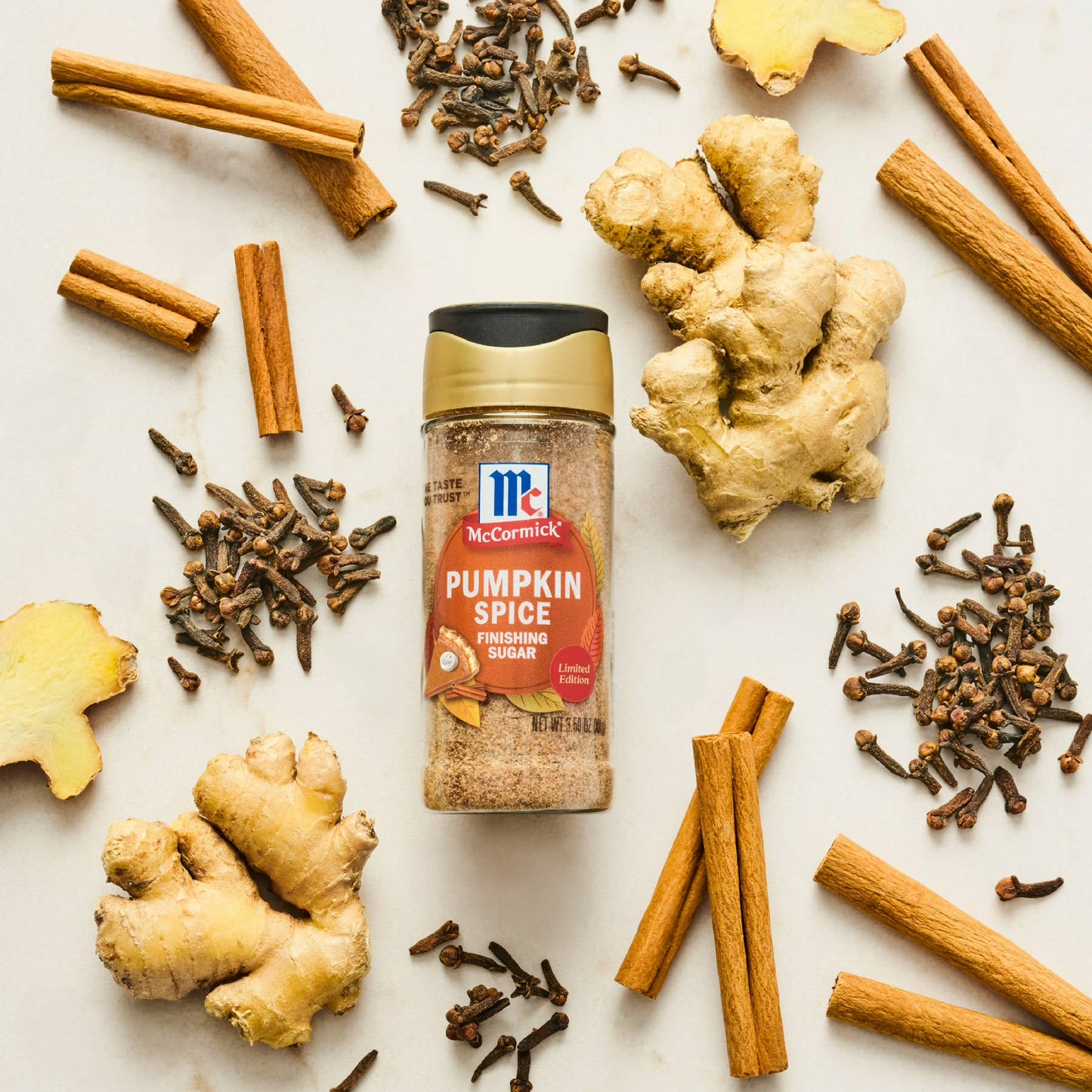 McCormick Pumpkin Spice Finishing Sugar, 3.66 oz Bottle