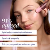 TULA Skin Care Spresso Energizing Eye Balm, Pink Rose - Under Eye Treatment, 0.35 oz.