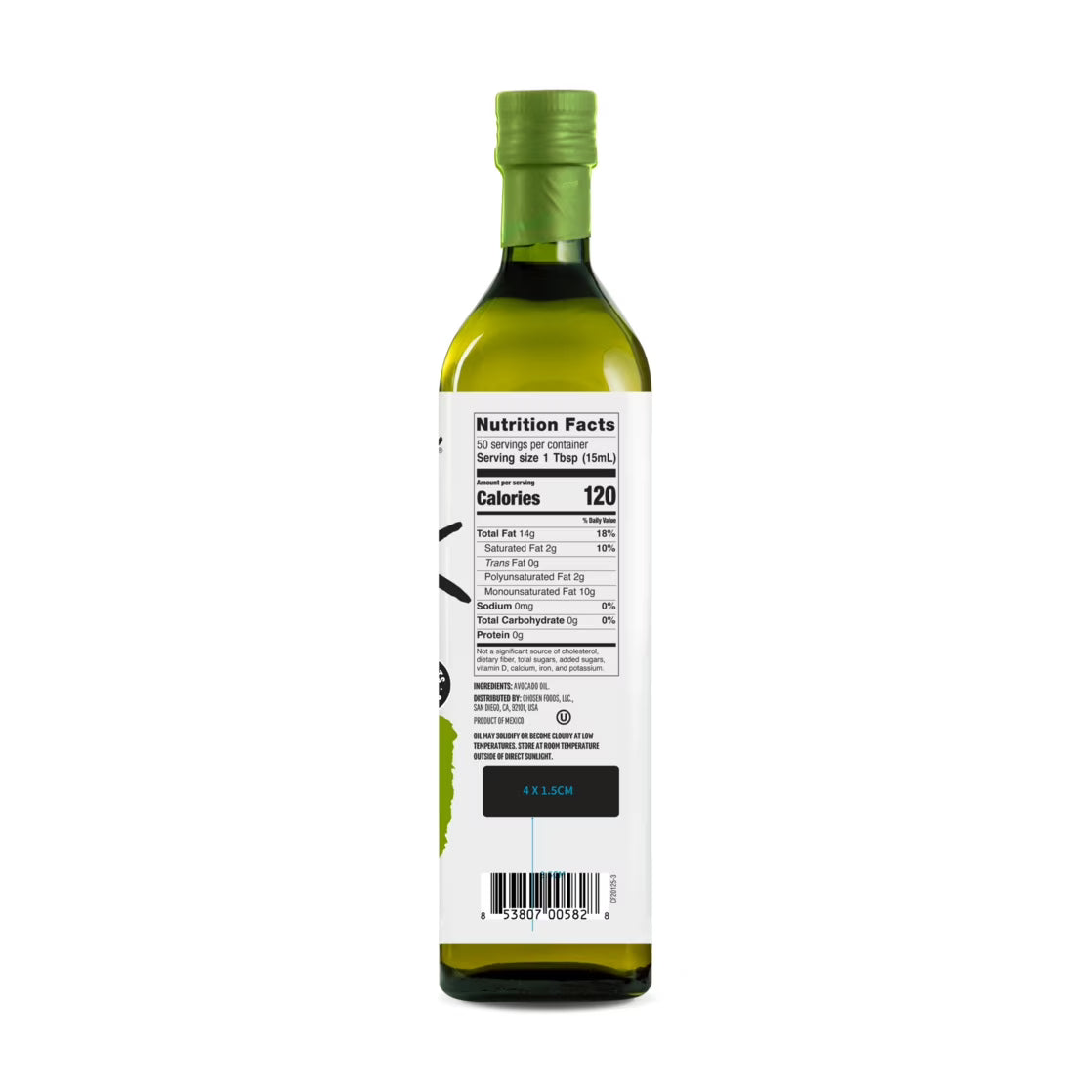 Chosen Foods 100% Pure Avocado Oil 25.4 fl oz
