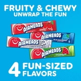 Airheads Candy Variety Bag, Individually Wrapped Assorted Fruit Mini Bars, Nut Free, 10 oz