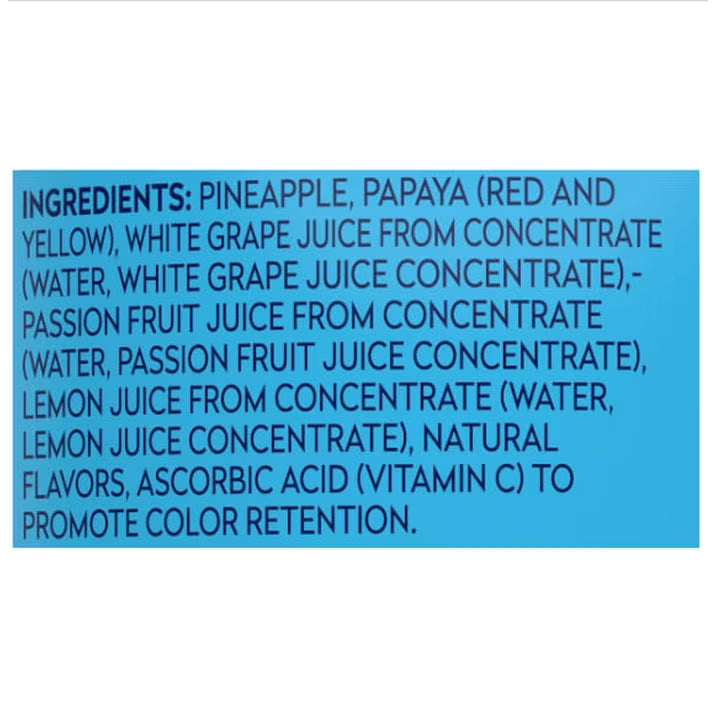 (12 pack) Dole Tropical Fruit, Pineapple and Papaya, No Sugar Added, 15.25 oz Can