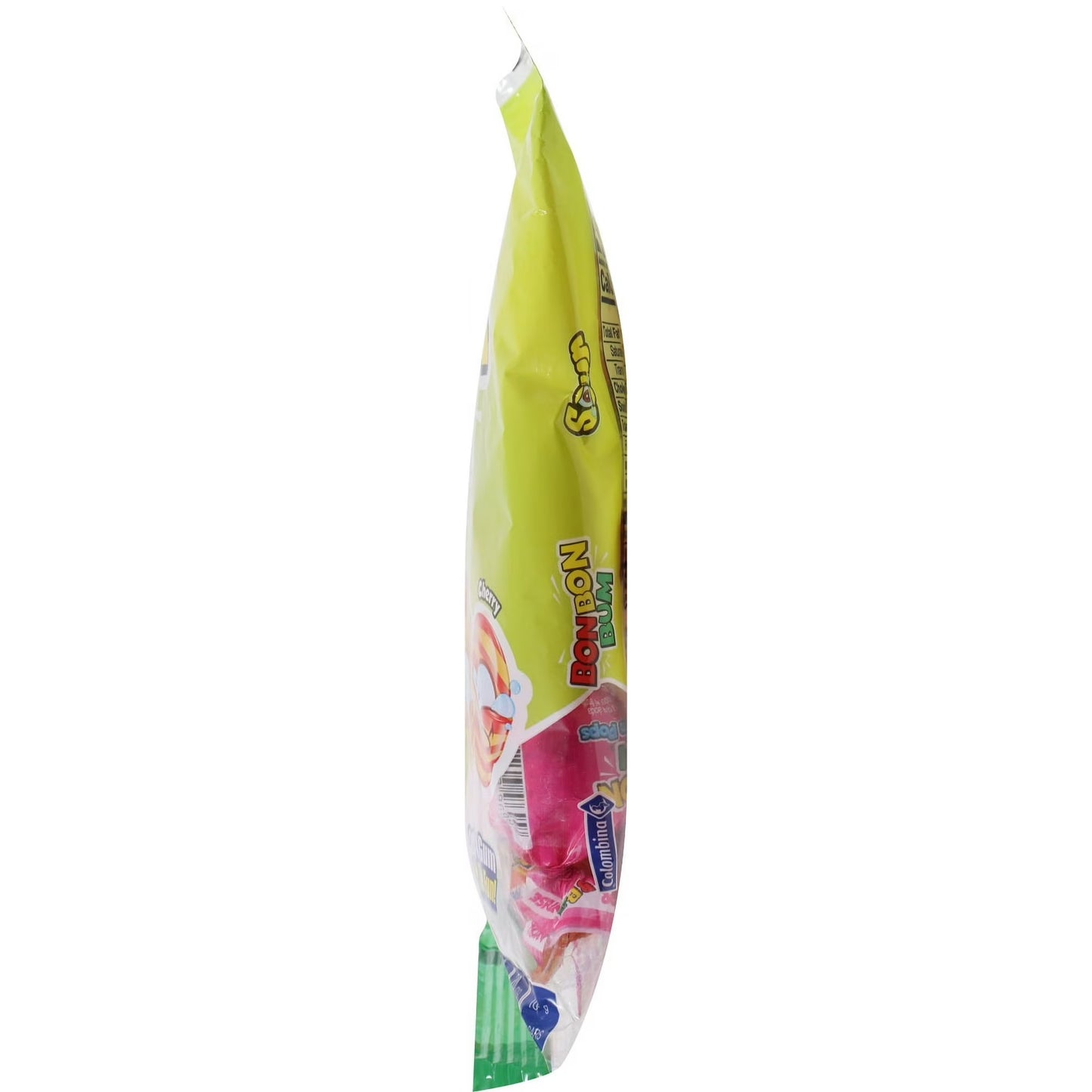 Colombina Bon Bon Bum Sour Bubble Gum Pops, 6 oz (Pack of 12)