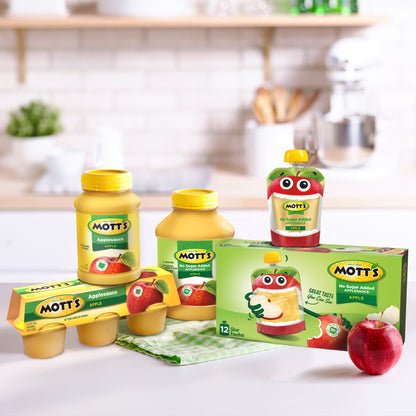 (4 pack) Mott's Applesauce, 48 Ounce Jar