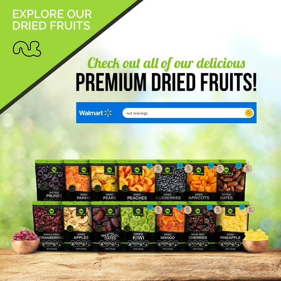 Nut Cravings Sun Dried Mango Slices, with Sugar Added (80oz - 5 lbs) Bulk