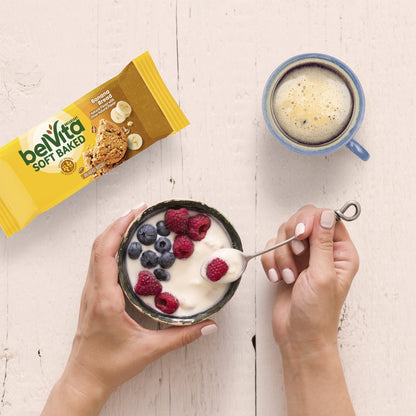 (3 pack) belVita Soft Baked Breakfast Bars, Banana Bread, 5 Packs (1 Biscuit Per Pack)