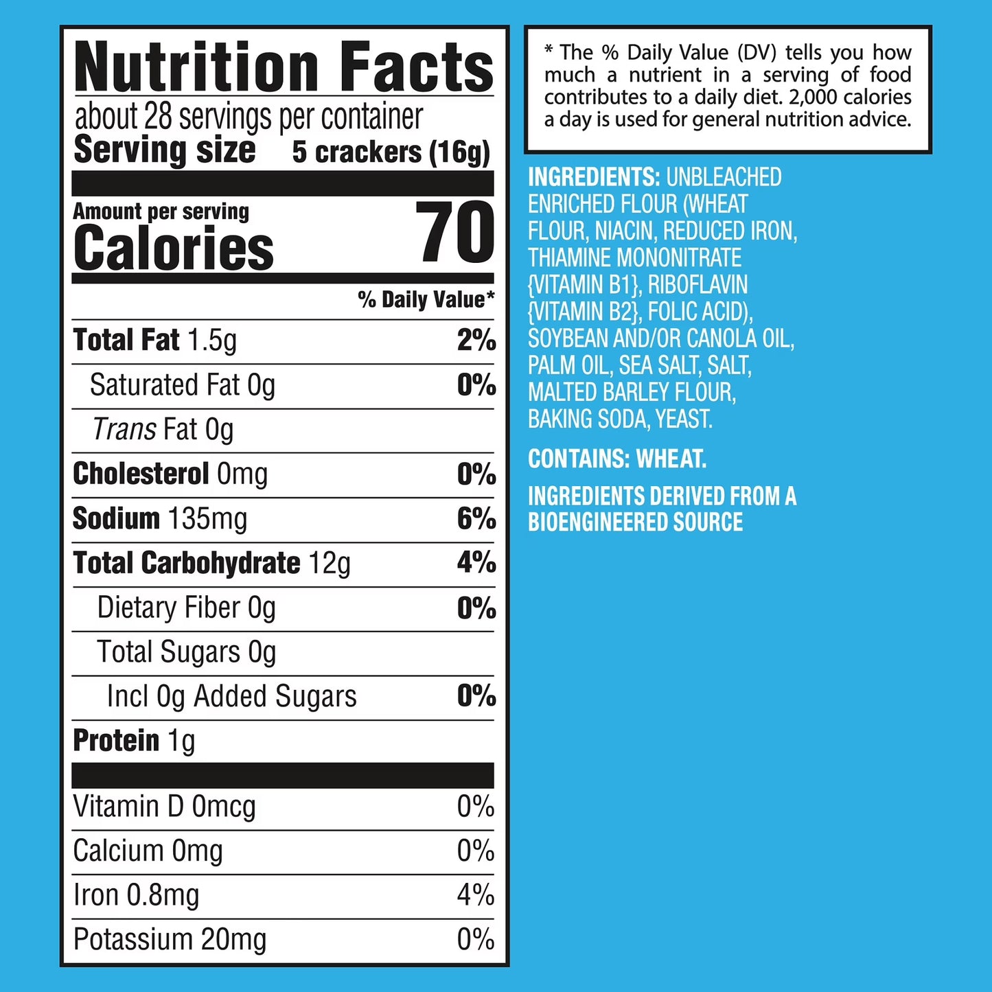 (3 pack) Premium Original Saltine Crackers, Lunch Snacks, 16 oz