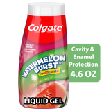 (2 pack) Colgate Kids Fluoride Toothpaste Gel, Watermelon Burst, 4.6 oz Tube