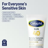 Cetaphil Sunscreen Tinted 100% Mineral Broad-Spectrum Face Lotion SPF 40, Titanium Dioxide and Zinc Oxide, Travel Size, 1.7 fl oz