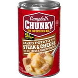 Campbell's Chunky Soup, Ready to Serve Baked Potato with Steak and Cheese Soup, 18.8 oz Can