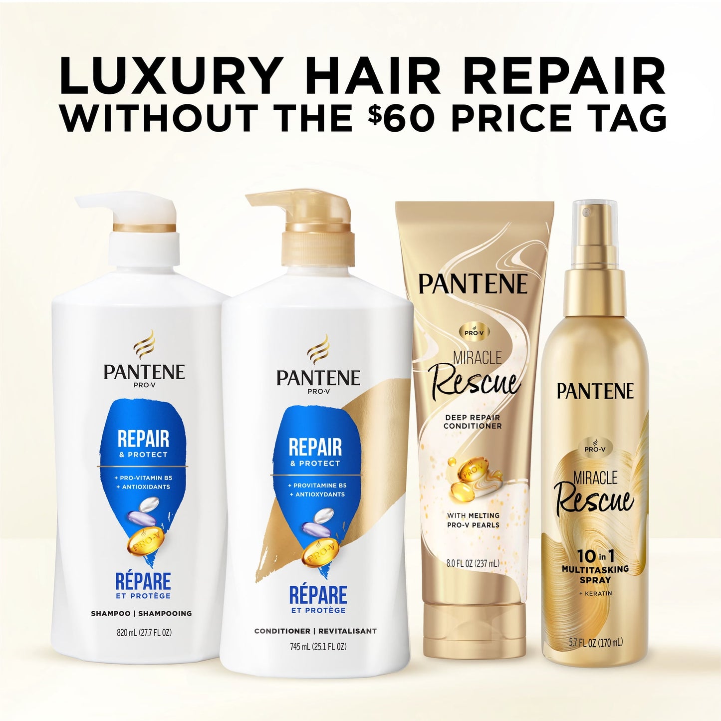 Pantene Pro-V Conditioner Repair and Protect, All Hair Types, 25.1 fl oz
