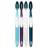 Oral-B Toothbrush, Pro Clean Cross Action, Deep Plaque Removal, Medium, 4 Count