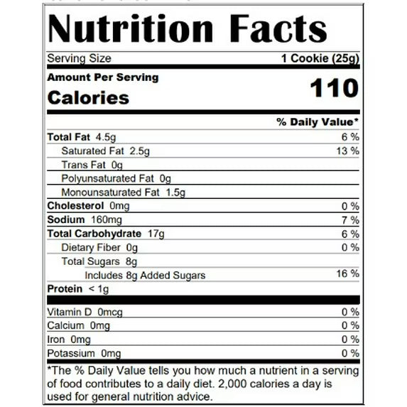Homestyle Soft Baked Chocolate Chip Flavored Cookie 6 Count, Ready to Eat, Kosher Dairy, Contains: Eggs, Milk, Soy, Wheat