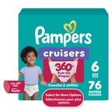 Pampers Cruisers 360 Baby Diapers Size 6, 76 Count (Select for More Options)