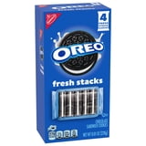 OREO Fresh Stacks Chocolate Sandwich Cookies, Travel Snacks, 8.05 oz (4 Multi Snack Packs)