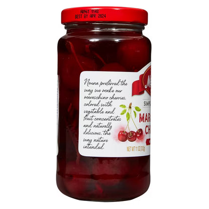 Mezzetta Maraschino Cherries with Stems, 11 oz Jar