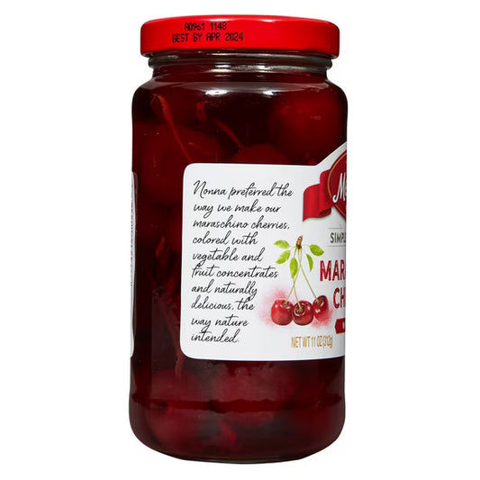 Mezzetta Maraschino Cherries with Stems, 11 oz Jar