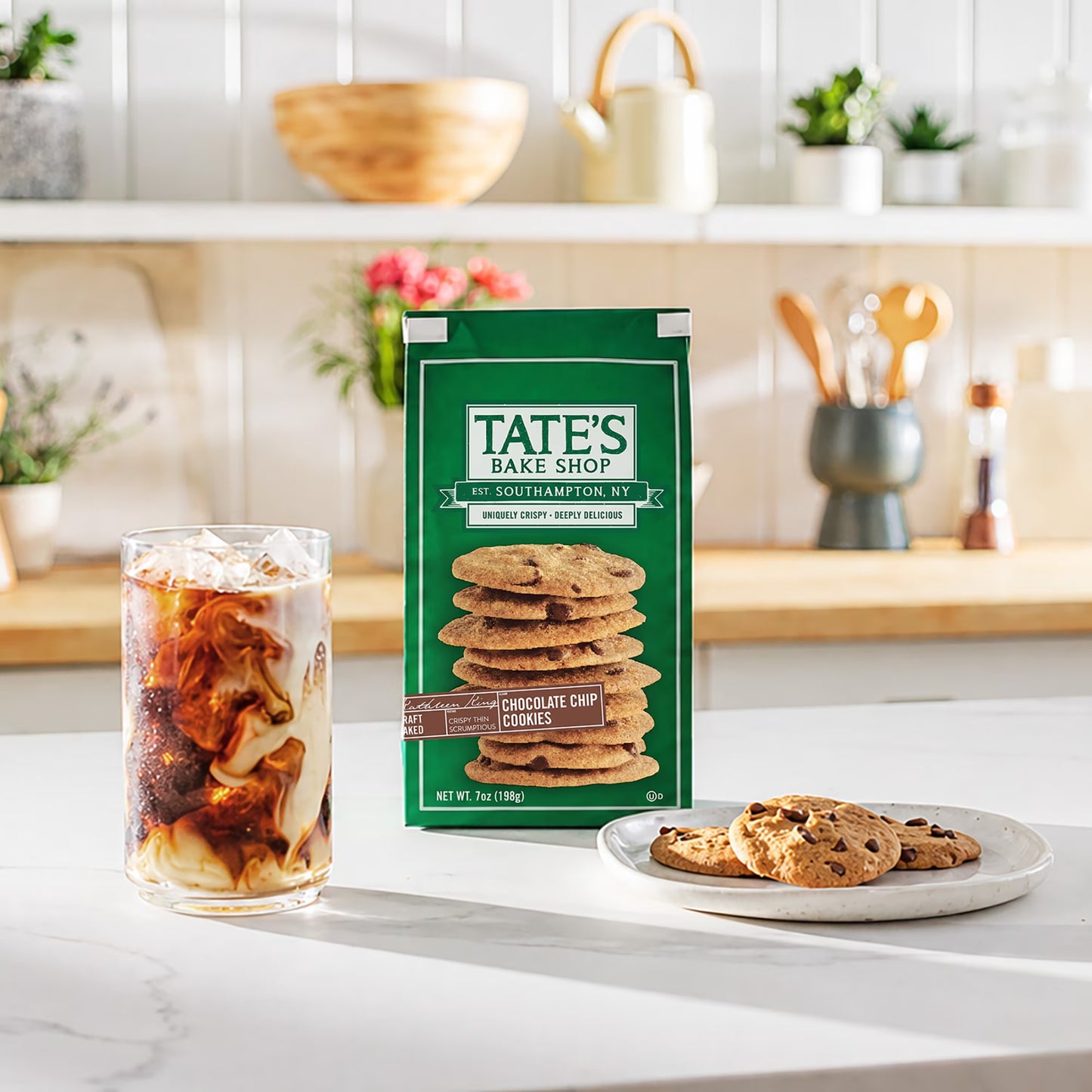 (3 pack) Tate's Bake Shop Chocolate Chip Cookies, 7 oz