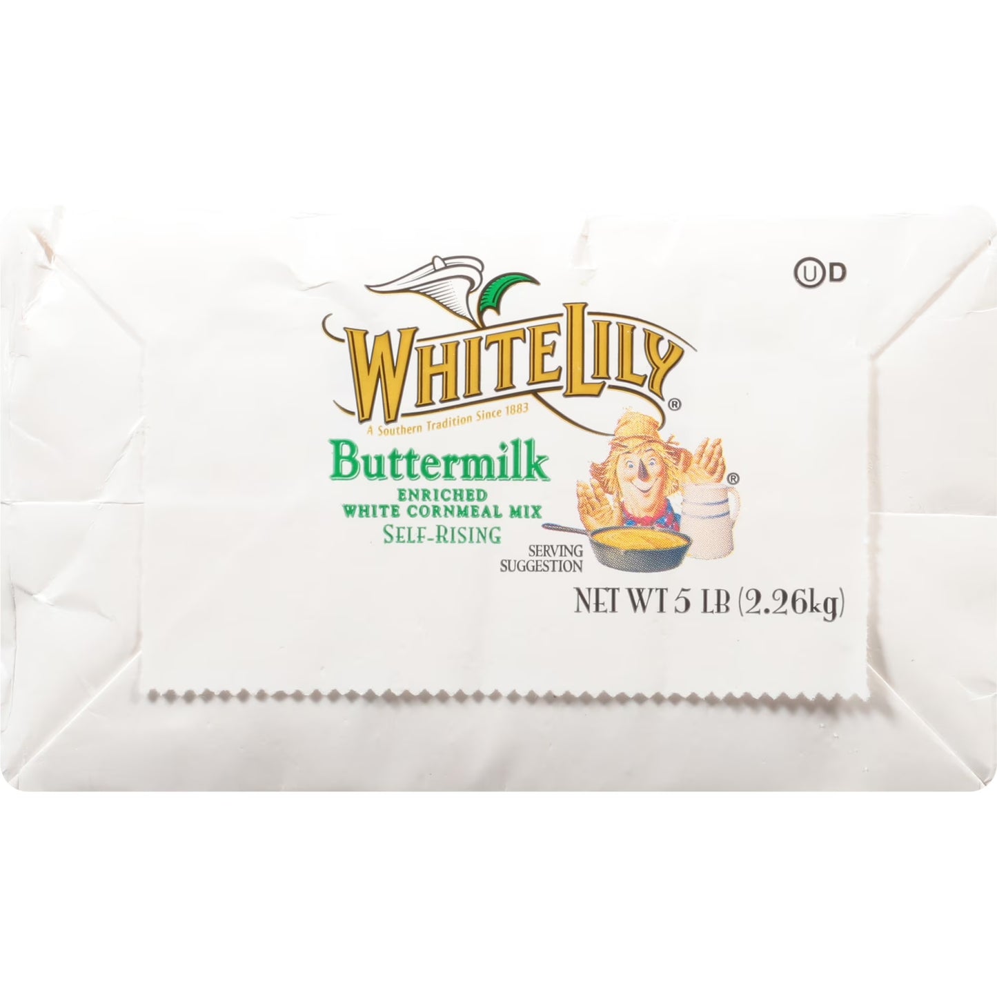 White Lily Self-Rising Buttermilk White Cornmeal Mix, 5 lb Bag
