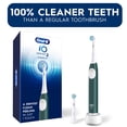 Oral-B Toothbrush, iO Series 2 Rechargeable Electric Toothbrush for Adults & Kids 3+, Forest Green, 1 Gentle Care Brush Head