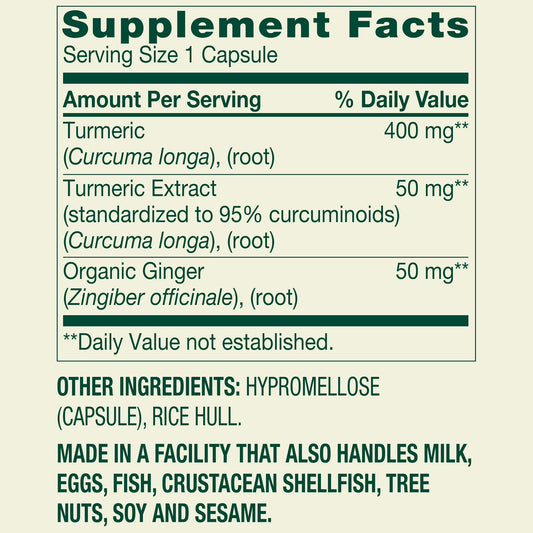 (3 pack) Spring Valley Turmeric Curcumin with Ginger Powder Dietary Supplement, 500 mg, 180 Count