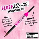 NYX Professional Makeup Fluff & Snatch Eyebrow Pencil, Eyebrow Powder Pen, Brunette, 0.04 oz