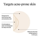 Neutrogena Sensitive Skin Pimple Patches, Hydrocolloid Patches, Acne Treatment, 2 Sizes, 80 Count