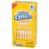OREO Fresh Stacks Golden Sandwich Cookies, Travel Snacks, 8.05 oz (4 Multi Snack Packs)