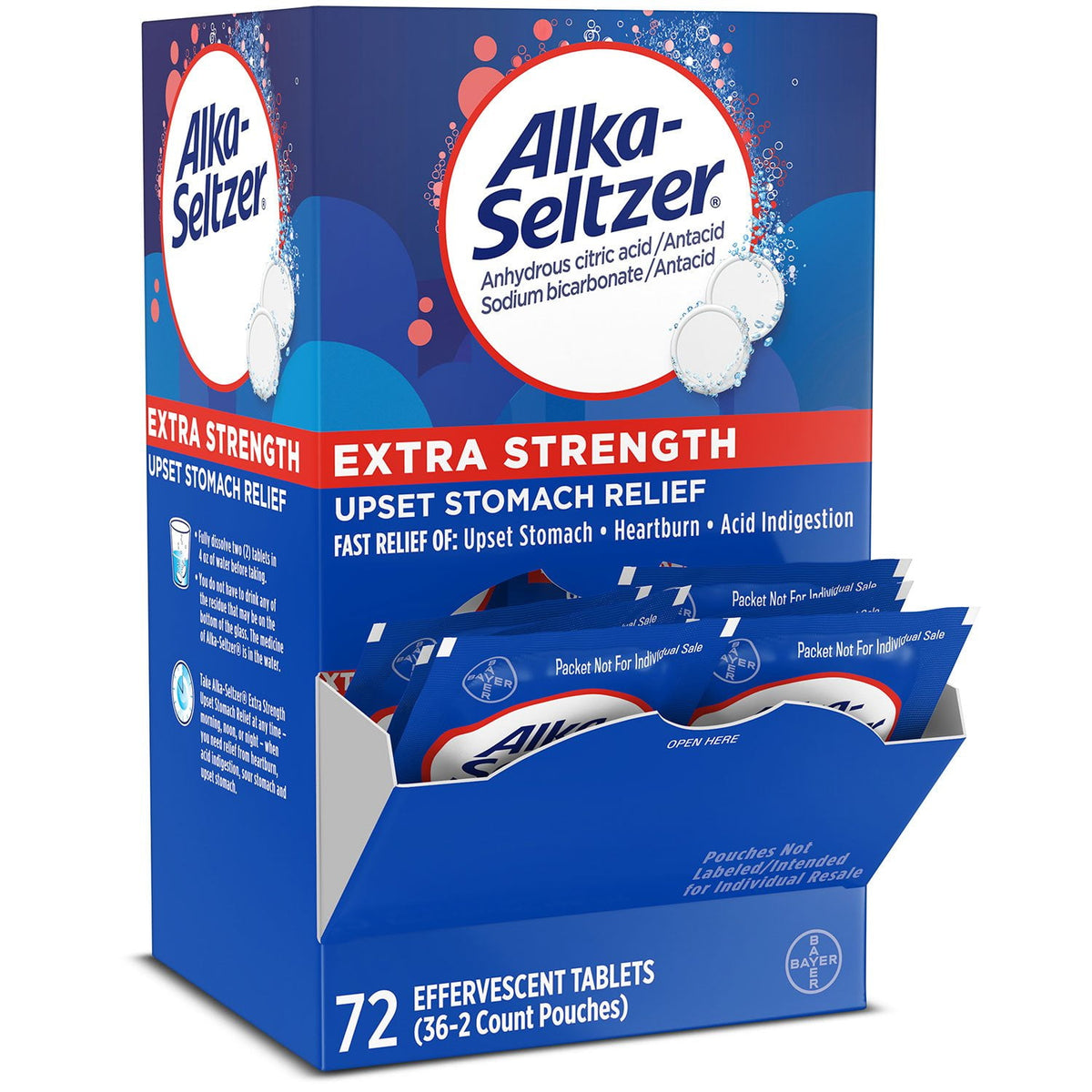 Alka-Seltzer Heartburn Relief Extra Strength Effervescent Tablets, 72 ct.