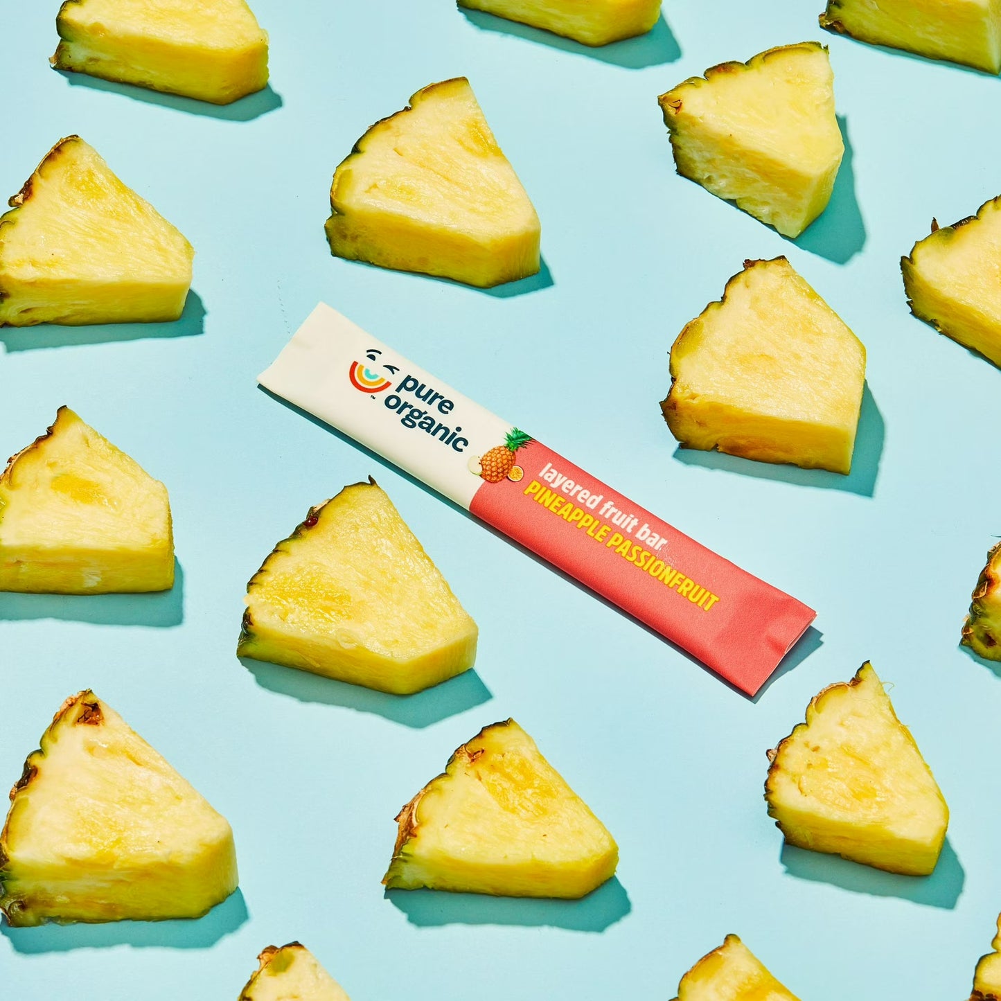 Pure Organic Pineapple Passionfruit Gluten-Free, Organic Chewy Layered Fruit Bars, Gluten Free, 6.2 oz, 12 Count