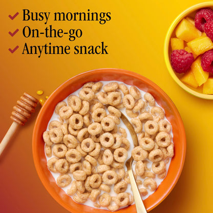 Honey Nut Cheerios, Heart Healthy Gluten Free Breakfast Cereal, Mega Size, 27.2 oz