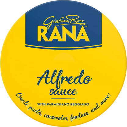 Giovanni Rana Alfredo Premium Pasta Topping Jar (Family Size, 15oz), Serving Size, 1, Refrigerated