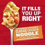 (6 pack) Campbell’s Chunky Classic Chicken Noodle Soup, 15.25 oz Microwavable Bowl