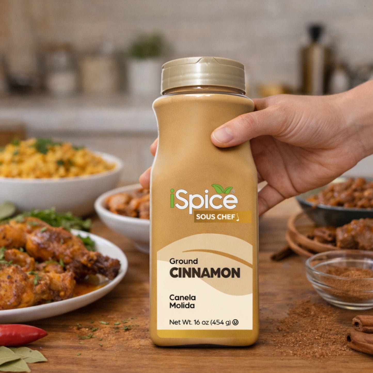 iSpice | Cinnamon Ground | 16 oz | Bulk Size | Rich Aroma