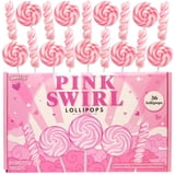 Pink Swirl and Twist Lollipops, Birthday Party Candy, 36 Count, 15.24 Ounce Box